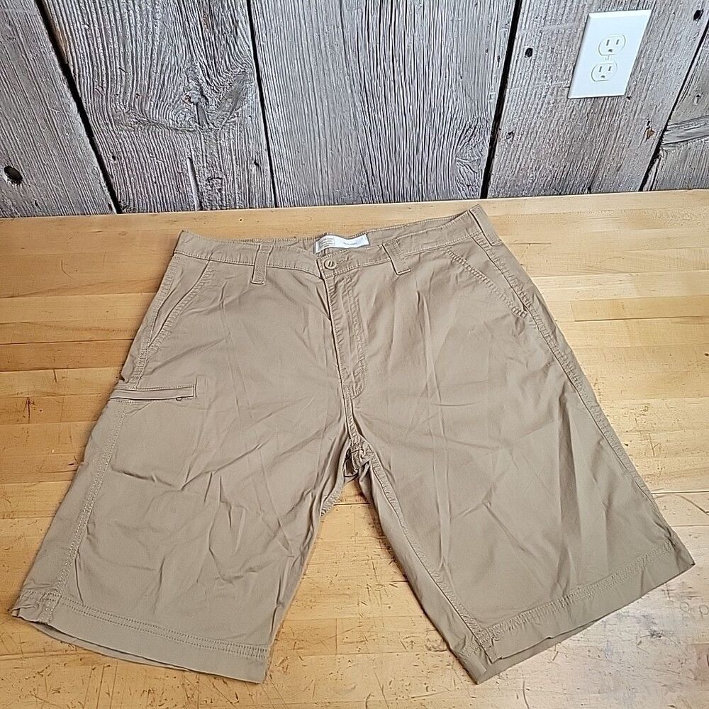 Levis Strauss Shorts Mens 38 Khaki Levi Chino Pocket Utility Outdoor Gold